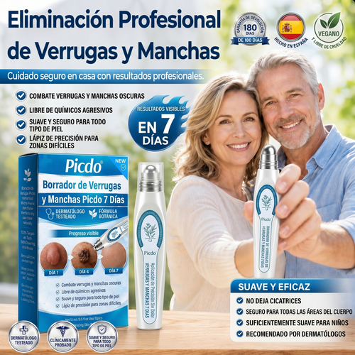 🎋🎋𝐏𝐢𝐜𝐝𝐨® 𝐁𝐨𝐫𝐫𝐚𝐝𝐨𝐫 𝐝𝐞 𝐕𝐞𝐫𝐫𝐮𝐠𝐚𝐬 𝐲 𝐌𝐚𝐧𝐜𝐡𝐚𝐬 𝐝𝐞 𝟕 𝐃í𝐚𝐬 (Aplicador roll-on: sin dolor ni cicatrices)